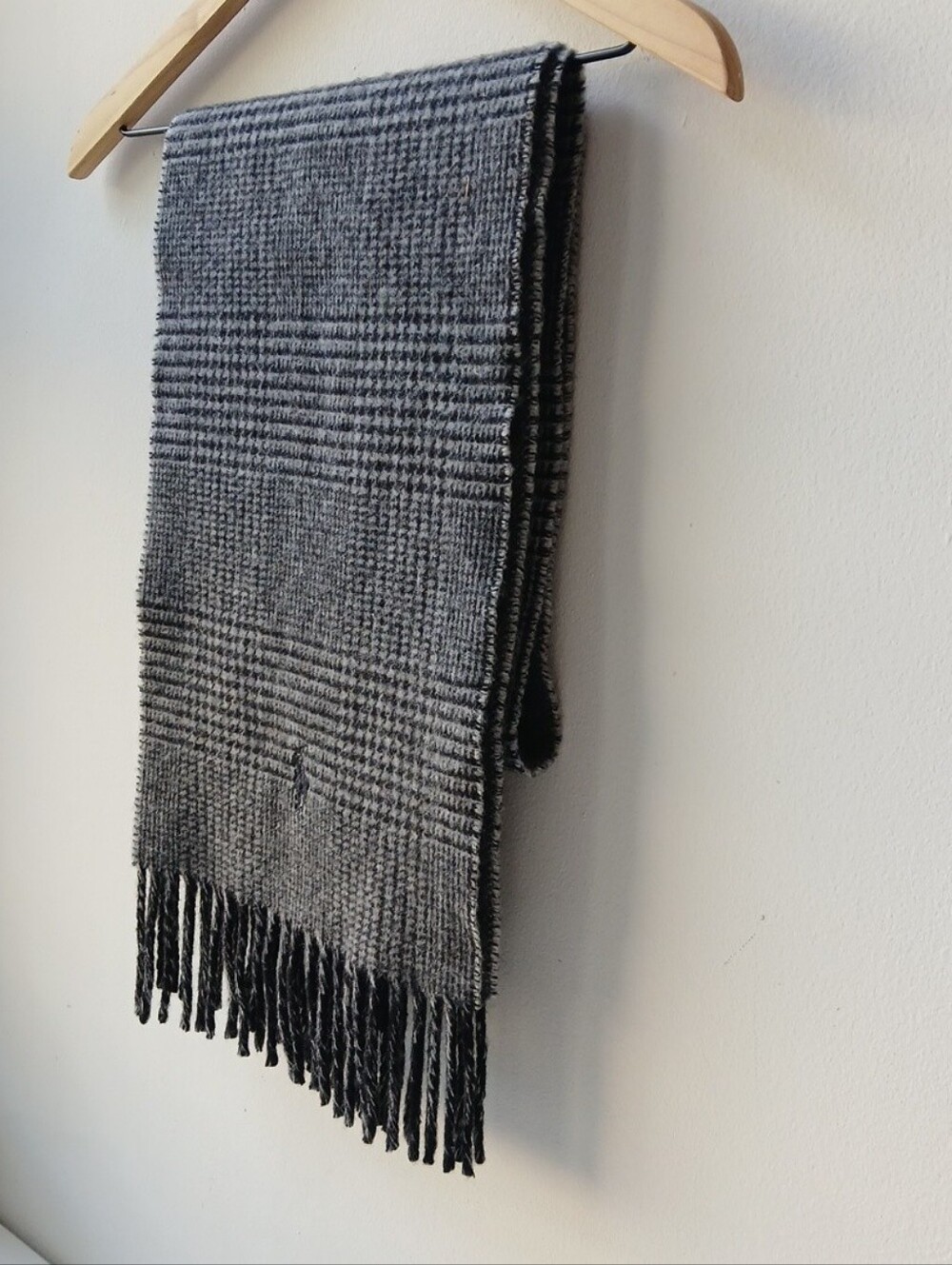 Polo Ralph Lauren Lambswool Glen Plaid Scarf - Picture 3 of 7
